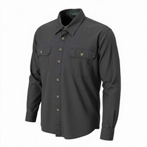 Arborwear Pullover Work Shirt Mens Small Cotton Canvas Long Sleeve Pocket Tree